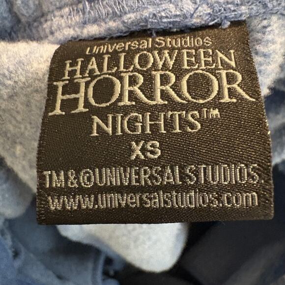 Chucky Halloween Horror Nights Overalls Womens XS Blue Shortalls Embroidered - Picture 3 of 14